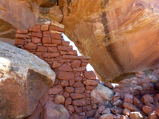 Wall across an alcove