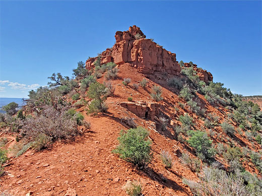 Red rock butte