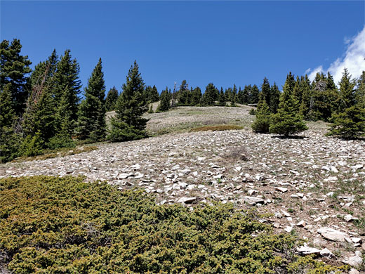 Boulder-covered slope