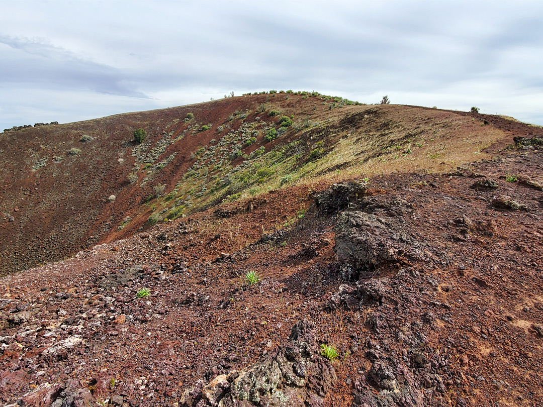 Rim of the crater