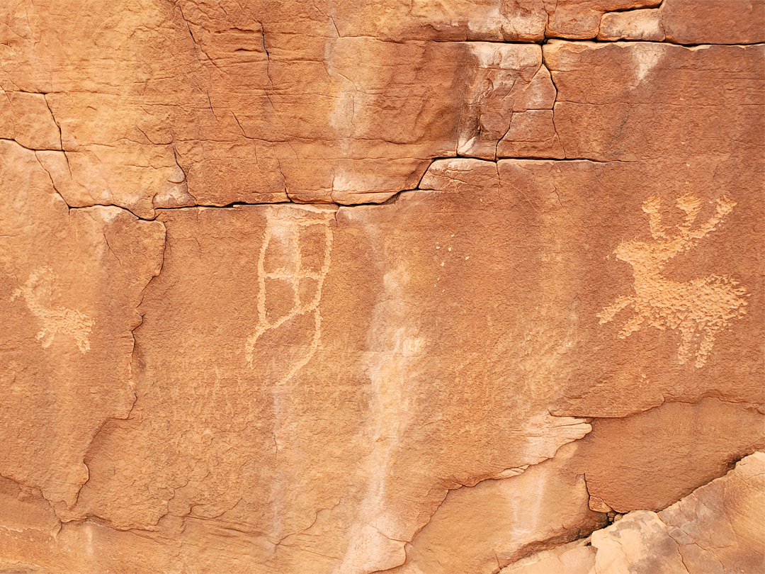 Three petroglyphs