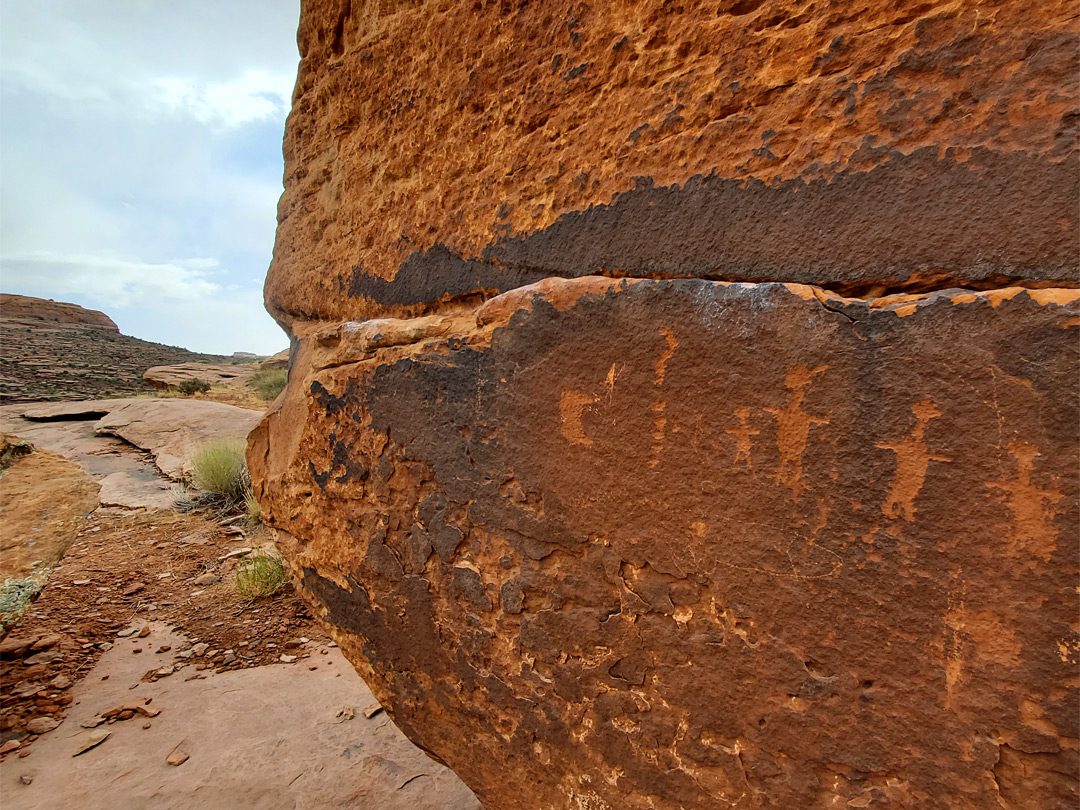 Petroglyphs below Funnel Arch