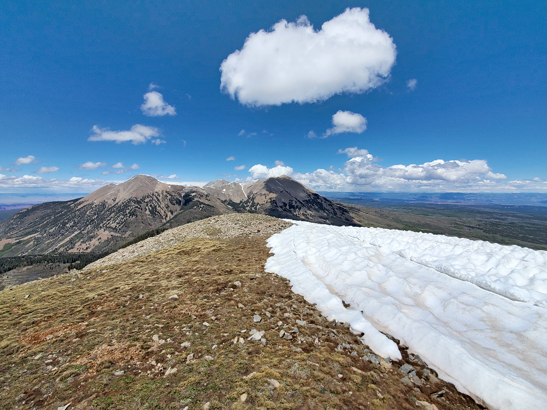 North side of the summit