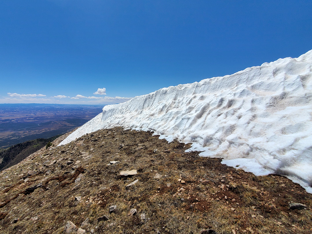 Bank of snow