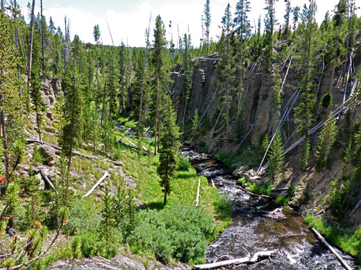 Gibbon River canyon